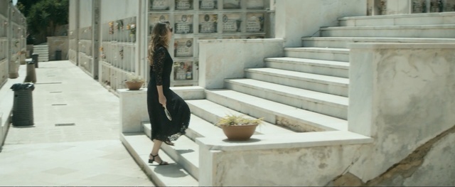 Video Reference: Stairs, Fashion, Footwear, Dress, Leg, Floor, Shoe, Photography, Black-and-white, Flooring