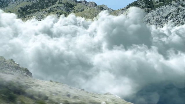 Video Reference: Sky, Cloud, Mountainous landforms, Geological phenomenon, Mountain, Daytime, Cumulus, Atmospheric phenomenon, Mountain range, Meteorological phenomenon
