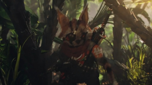 Video Reference: Jungle, Natural environment, Tree, Forest, Branch, Pc game, Plant, Screenshot, Fictional character, Wildlife, Person