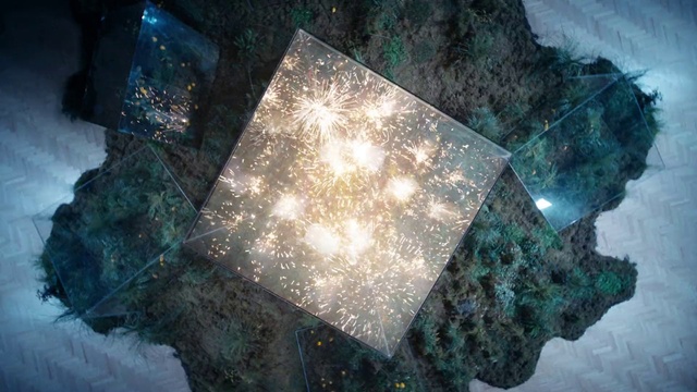 Video Reference: Water, World, Azure, Sky, Art, Road surface, Tints and shades, Electric blue, Pattern, Space