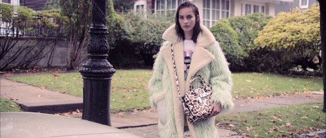 Video Reference: Fur, Clothing, Street fashion, Fur clothing, Fashion, Outerwear, Lady, Beauty, Textile, Long hair, Person