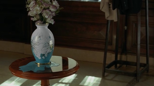 Video Reference: table, furniture, interior design, glass, flooring, window, vase, still life photography