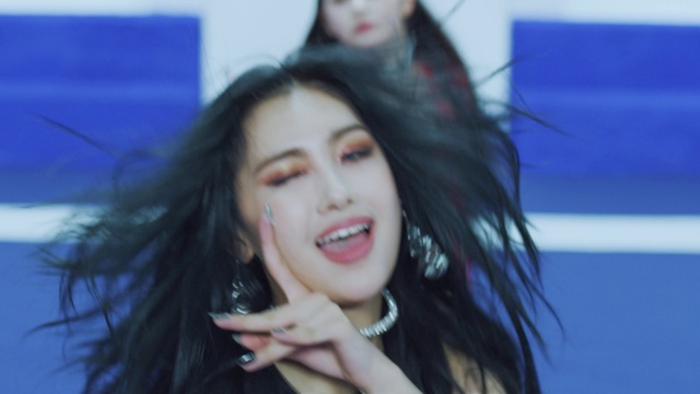 Video Reference: Hair, Face, Facial expression, Eyebrow, Black hair, Beauty, Lip, Hairstyle, Nose, Chin