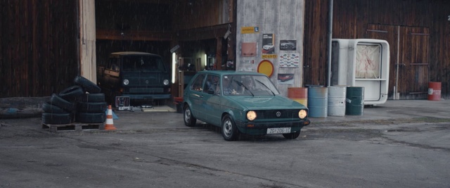 Video Reference: Land vehicle, Vehicle, Car, Volkswagen golf mk1, Classic car, Hatchback, Sedan, Volkswagen, Family car, Coupé