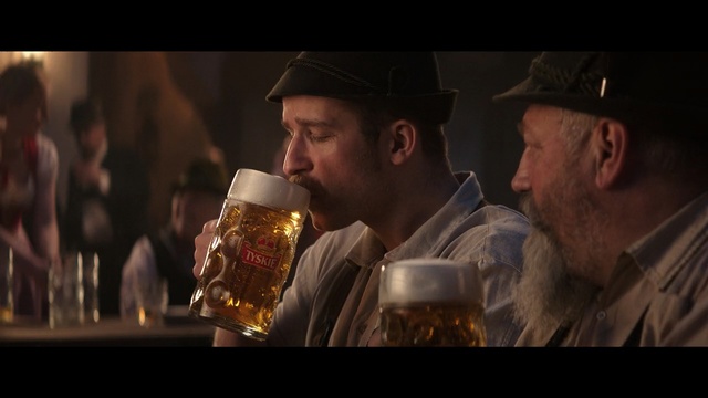 Video Reference: Alcohol, Drink, Beer, Music, Fun, Distilled beverage, Liqueur, Event, Facial hair, Darkness, Person