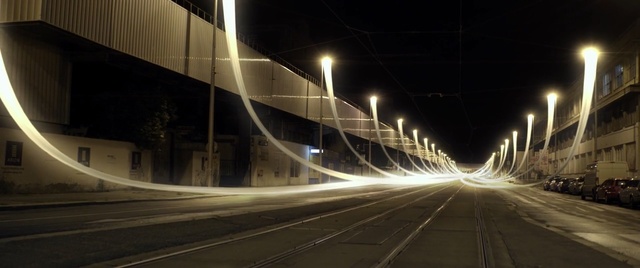 Video Reference: Night, Street light, Light, Metropolitan area, Road, Lighting, Overpass, Highway, Mode of transport, Bridge