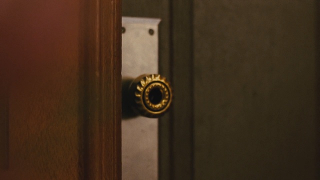 Video Reference: lock, door handle, wood, door, angle, Person
