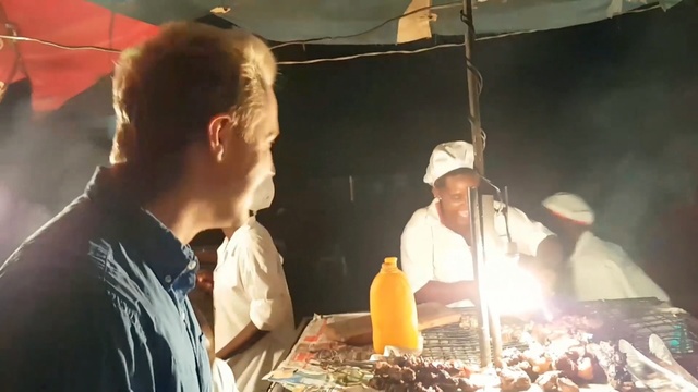 Video Reference: Food, Dish, Cuisine, Street food, Cooking, Grilling, Person