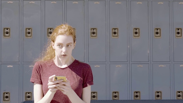 Video Reference: Locker, Blond, Pink, Shoulder, Furniture