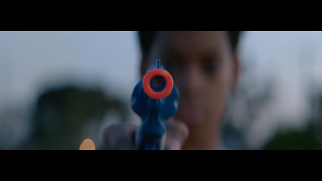 Video Reference: blue, close up, hand, audio equipment, mouth, finger, ear, macro photography, audio, sky