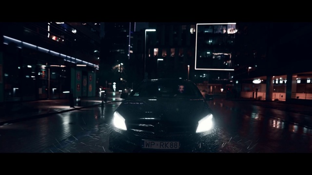 Video Reference: Darkness, Night, Automotive lighting, Mode of transport, Light, Lighting, Headlamp, Vehicle, Metropolitan area, Snapshot