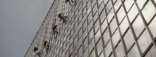 Video Reference: Wall, Line, Abseiling, Architecture, Organism, Facade, Net