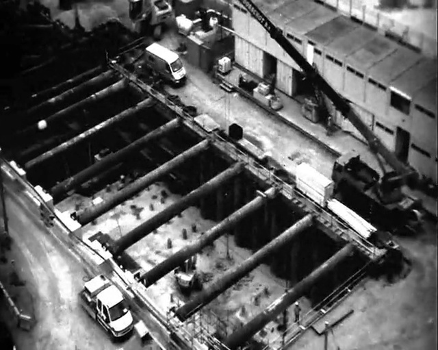 Video Reference: black and white, monochrome photography, factory, monochrome, metal, steel, industry, engineering, Person