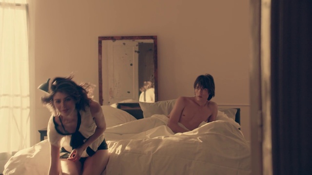 Video Reference: Photograph, Bed, Room, Bed sheet, Shoulder, Furniture, Leg, Comfort, Bedroom, Photography