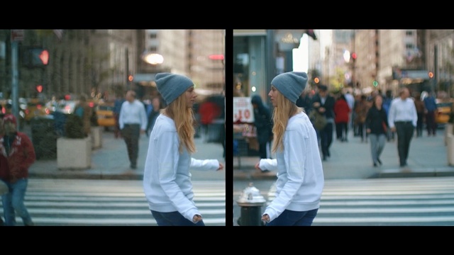 Video Reference: Photograph, People, Pedestrian, Snapshot, Beanie, Street, Street fashion, Urban area, Standing, Walking, Person