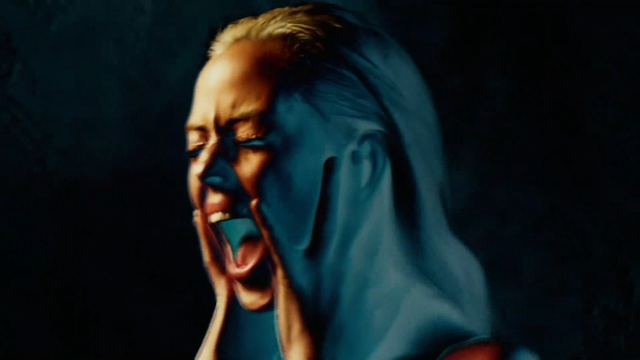 Video Reference: Blue, Performance, Chin, Human, Singer, Human body, Fun, Mouth, Portrait, Singing