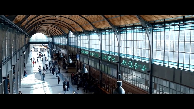 Video Reference: Building, Architecture, Train station, Daylighting, Airport terminal, City, Person