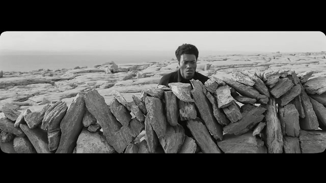 Video Reference: breakwater, barrier, sea, sky, sand, obstruction, ocean, Person