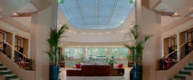 Video Reference: ceiling, lobby, interior design, window, estate, daylighting, balcony, apartment, home, hotel, Person