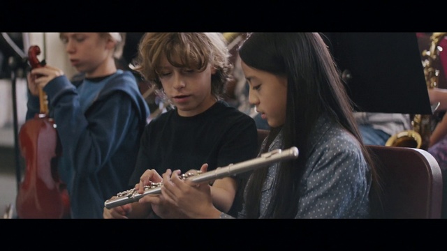 Video Reference: Flautist, Flute, Child, Screenshot, Musical instrument, Woodwind instrument, Scene