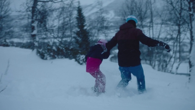 Video Reference: Snow, Winter, Playing in the snow, Freezing, Fun, Geological phenomenon, Snowshoe, Winter storm, Footwear, Sky, Person