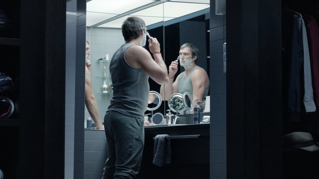 Video Reference: man, room, standing, structure, muscle, shoulder, darkness, window, girl, physical fitness, Person