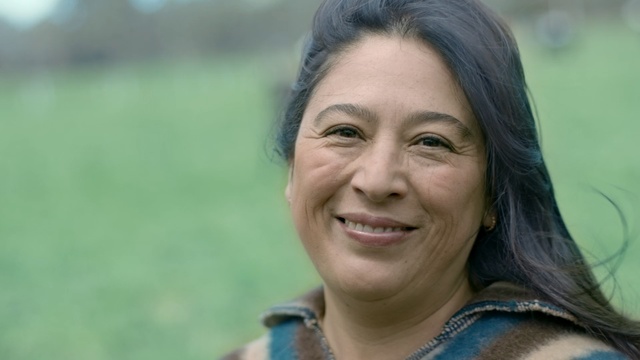 Video Reference: Face, Facial expression, Smile, Skin, Lady, Chin, Happy, Forehead, Portrait, Laugh, Person