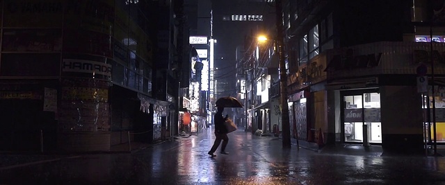 Video Reference: Night, Street, Town, Darkness, Metropolitan area, Metropolis, Human settlement, Urban area, Alley, Lighting