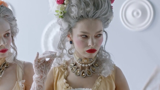 Video Reference: Hair, White, Lip, Hairstyle, Skin, Beauty, Lady, Fashion, Blond, Eyelash, Person