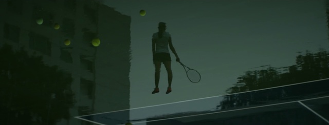 Video Reference: green, black, nature, sky, ecosystem, atmosphere, mode of transport, darkness, light, extreme sport, Person