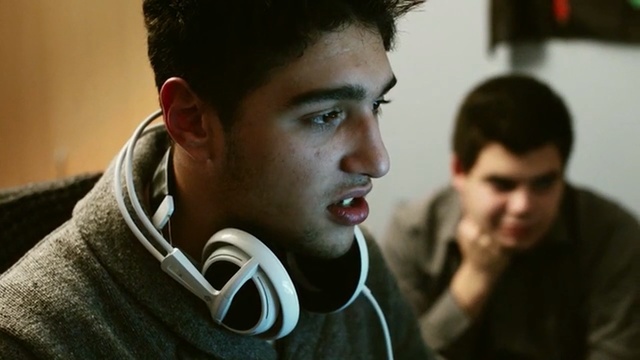 Video Reference: audio, audio equipment, product, Person