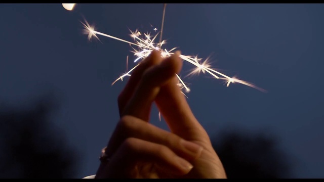 Video Reference: Sparkler, Hand, Party supply, Diwali, Holiday