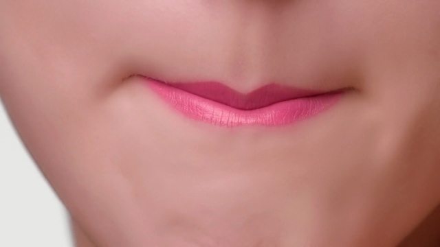 Video Reference: Lip, Face, Cheek, Skin, Pink, Chin, Nose, Close-up, Lipstick, Lip gloss