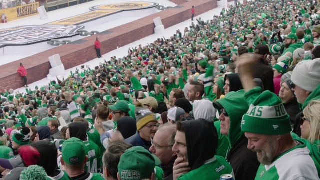 Video Reference: Crowd, People, Fan, Product, Green, Audience, Stadium, Event, Sport venue, Arena