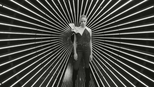 Video Reference: black, black and white, monochrome photography, structure, architecture, photography, monochrome, line, symmetry, metropolis, Person