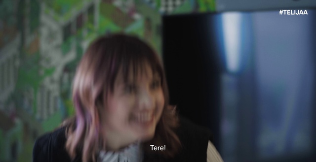 Video Reference: Smile, Happy, Bangs, Fun, Event, Photo caption, Darkness, Portrait photography, Room, Hair coloring