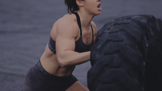 Video Reference: shoulder, muscle, physical fitness, joint, arm, leg, neck, black hair, girl, model, Person