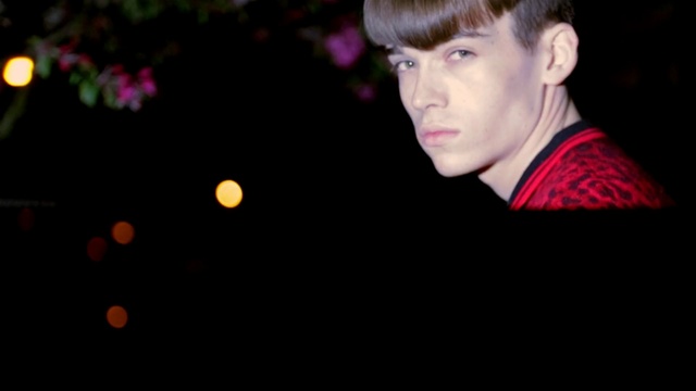 Video Reference: red, black, man, darkness, male, night, smile, black hair, human, fun