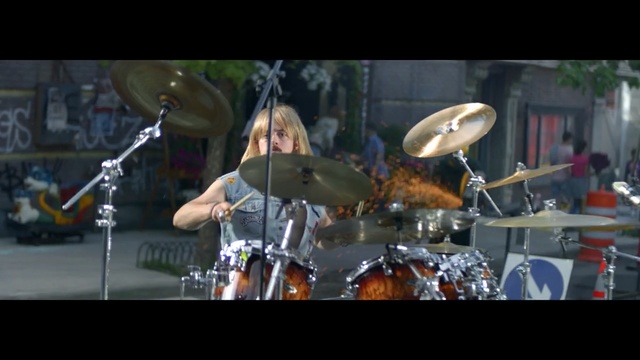 Video Reference: drummer, drum, drums, percussion, snare drum, tom tom drum, musician, bass drum, musical instrument, percussionist, Person