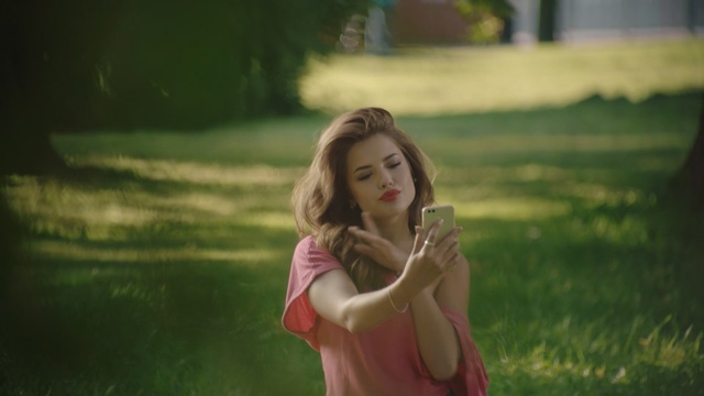 Video Reference: People in nature, Hair, Green, Photograph, Nature, Beauty, Grass, Lady, Red, Blond, Person