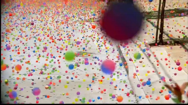 Video Reference: Sprinkles, Sweetness, Party supply, Confectionery, Confetti, Bouncy ball, Person