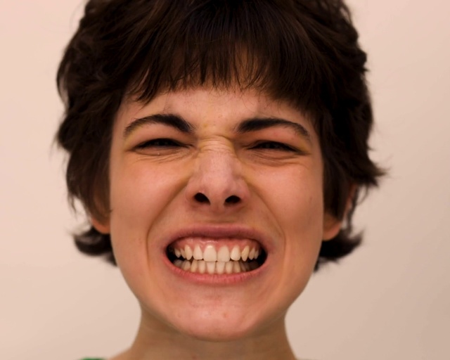 Video Reference: Face, Hair, Facial expression, Smile, Chin, Tooth, Head, Nose, Forehead, Eyebrow, Person