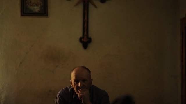 Video Reference: darkness, facial hair, Person