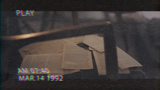 Video Reference: text, wood, screenshot, biome, floor, font, space, Person