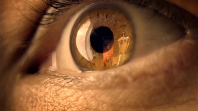 Video Reference: Eye, Iris, Close-up, Organ, Eyelash, Skin, Macro photography, Photography, Human body, Ophthalmology, Person