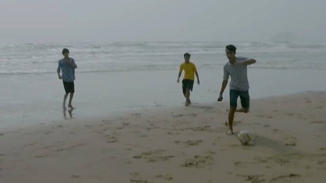 Video Reference: beach, sand, coast, shore, sea, vacation, fun, ocean, mudflat, sports, Person