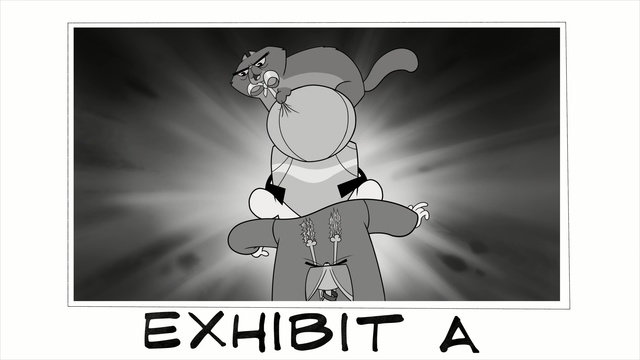 Video Reference: white, black and white, cartoon, text, monochrome photography, monochrome, font, graphic design, design, product