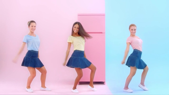 Video Reference: Clothing, Standing, Fun, Fashion, Dance, Leg, Dress, Event, Child, Performing arts