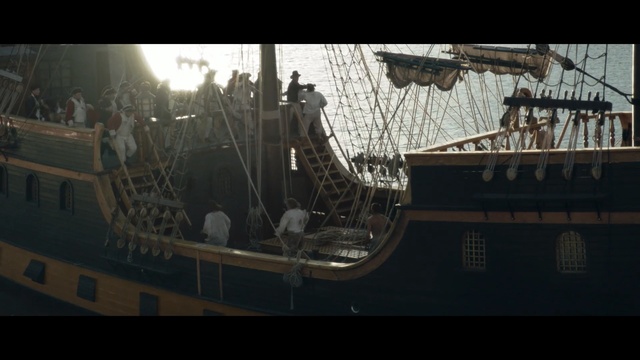 Video Reference: ship, fluyt, sailing ship, galleon, manila galleon, caravel, water, watercraft, screenshot, victory ship, Person