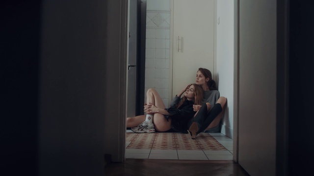 Video Reference: Beauty, Sitting, Leg, Room, Human leg, Window, Photography, Floor, Long hair, Black hair